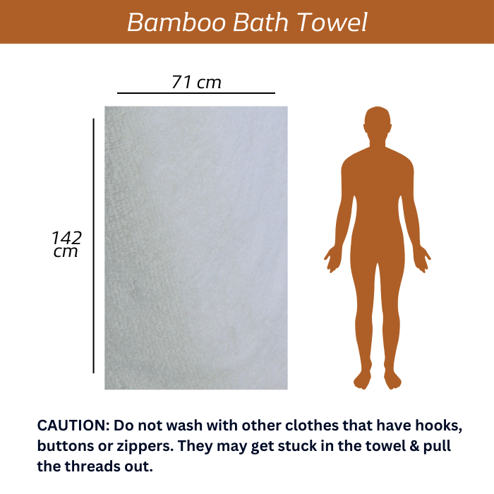 Bamboo Bath Towel Set – Soft, Eco-Friendly & Ultra-Absorbent Set of 3